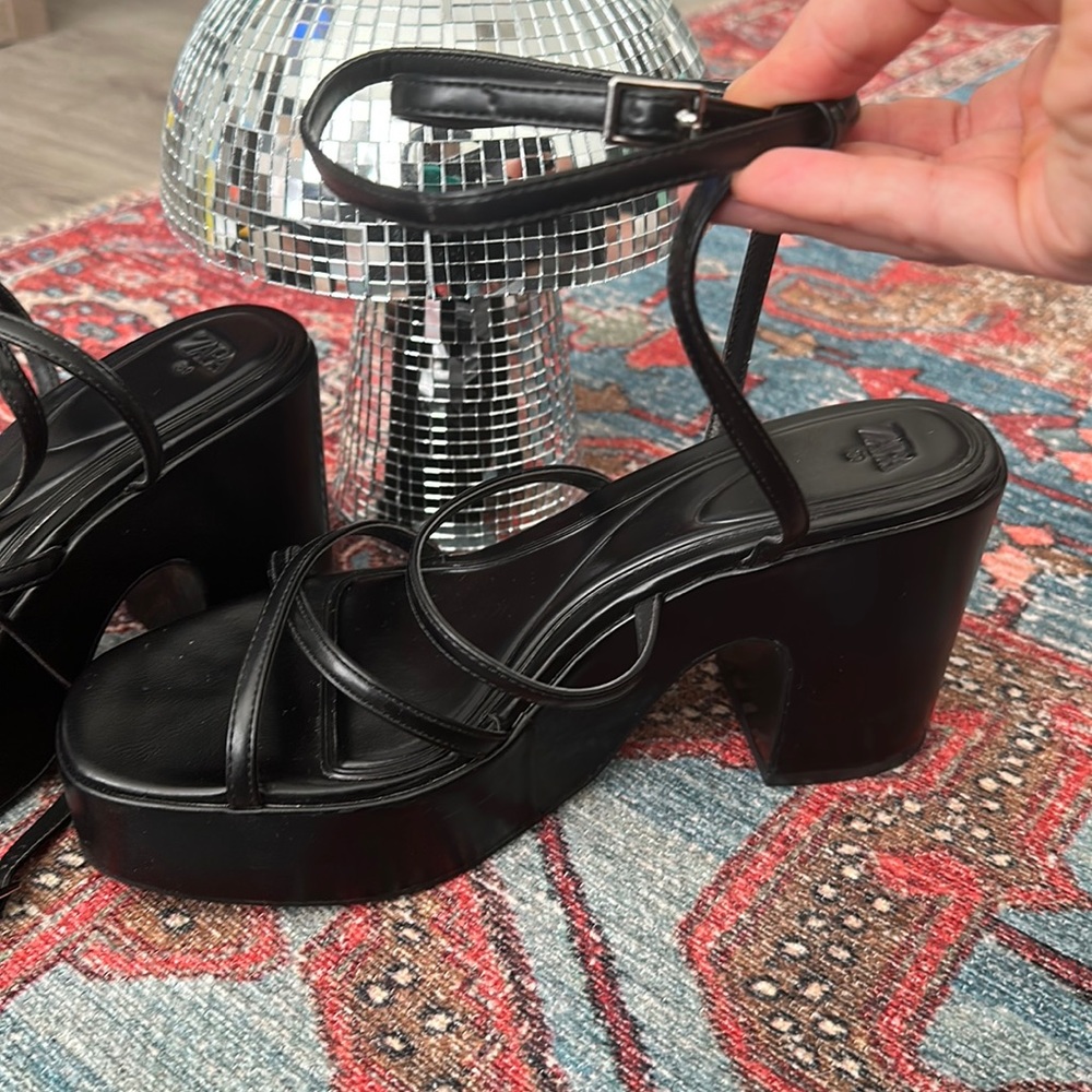 Zara Strappy Platform Sandals